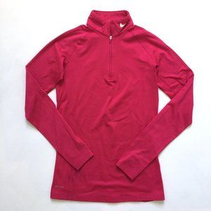 Nike Pro Combat Dri-Fit Fitted 3/4 Zip Pullover